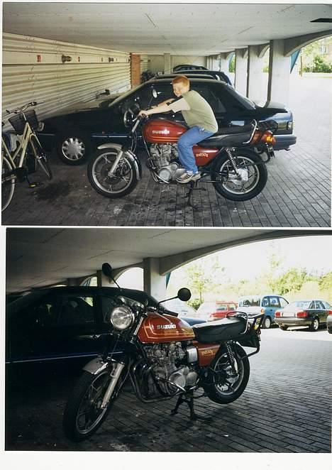 Suzuki Gs 850 G ( solgt d.3/11 ) - Lige da vi havde købt den. det er ca. 4 år siden. billede 2