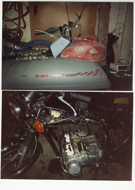 Suzuki Gs 850 G ( solgt d.3/11 ) - Tank, bagskjold og sideskjold på vej til autolakering. Cylinder var i Kbh og blive boret ud.  billede 4