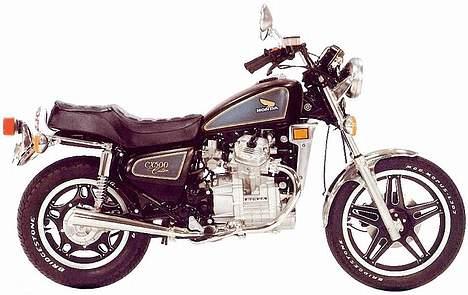 Honda cx 500 c - sådan ser den ud original i blå farve billede 4