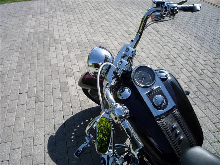 Harley Davidson Fatboy - armerede slanger i "diamond look"  billede 5