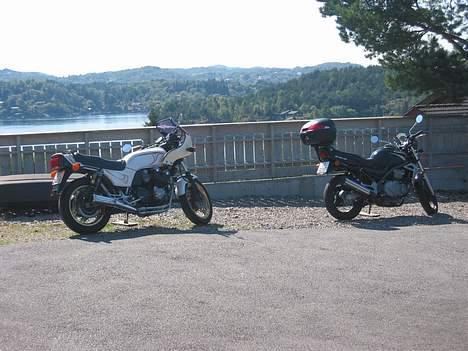 Kawasaki er5 [bergen, norge] - min er5 og min far sin honda cb 1100 billede 2