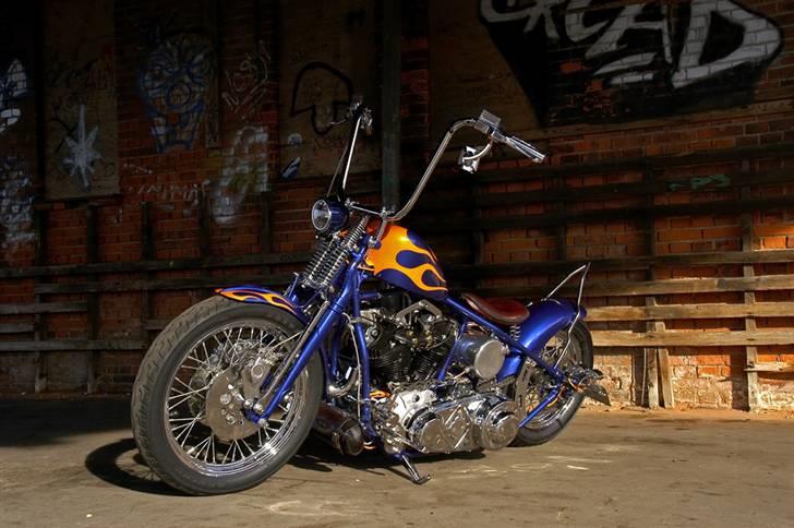 Harley Davidson Chopper (Solgt) - http://moourl.com/knucklehead billede 1