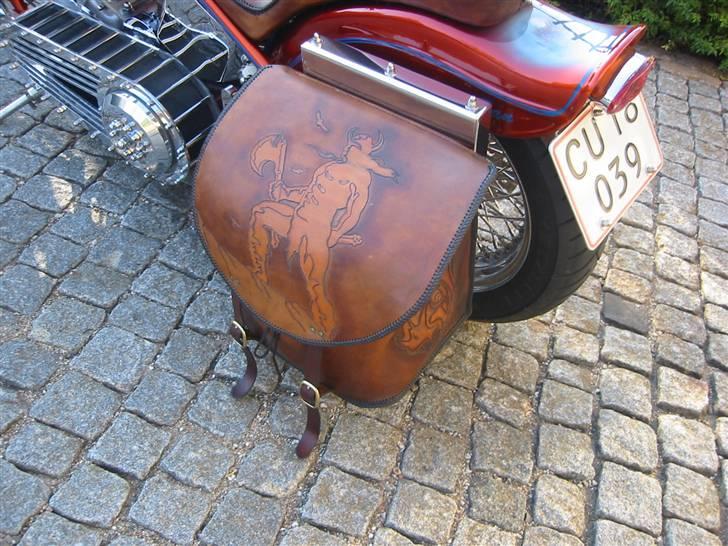 Harley Davidson Panhead Chopper - Godt med en saddeltaske, det kan vi li´ billede 5