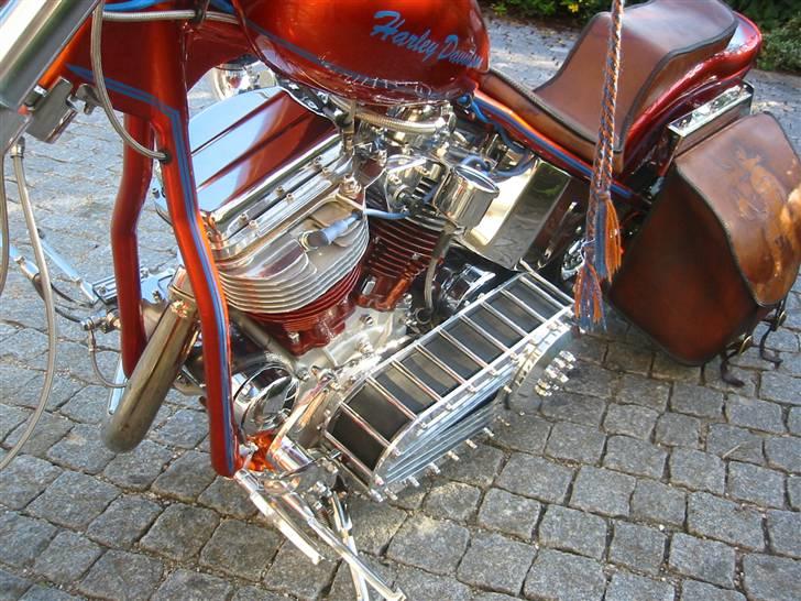 Harley Davidson Panhead Chopper - Trækside, med nyt cover og strt ny kobling billede 7