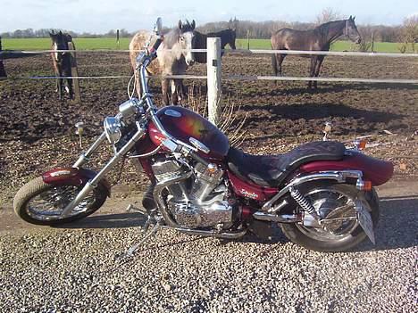 Suzuki intruder1400 - motorcyklen fra siden billede 1