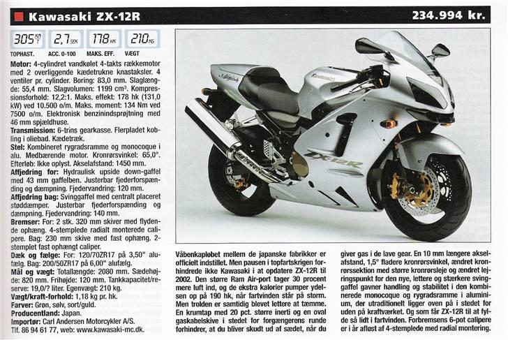Kawasaki ZX12R - ZX12R 2004 data billede 10