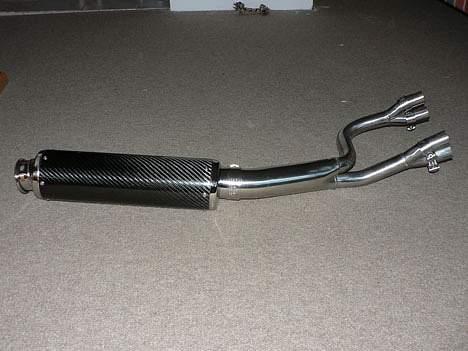 Honda VFR750F *SOLGT* - Splinter ny Laser Pro d´Or Sport Carbon 4-2-1 udstødning klar til montering. billede 12