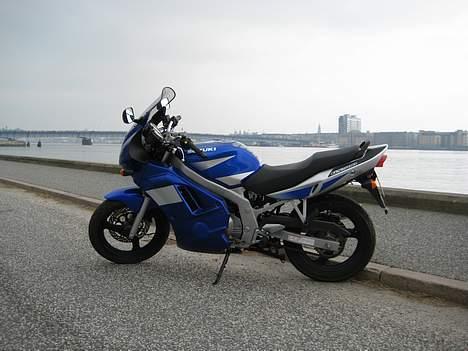 Suzuki GS 500 F (SOLGT) - Lidt overskyet men Limfjordsbroen gemmer sig derude. billede 5
