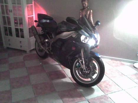 Yamaha R1 - Selvfølgelig skal R1´eren med i stuen..Til stor irritation for konen..HE-HE billede 3