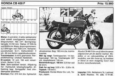 Honda CB400F SOLGT billede 7