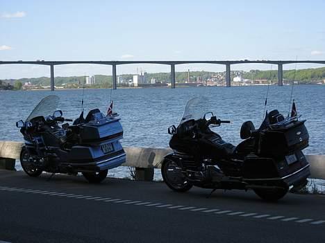 Honda Gl 1500 GoldWing - Her er 2 GW´er ved Vejlefjordsbroen. billede 13