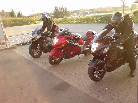 Suzuki Hayabusa SOLGT!! - På tur med brormand og kammerat, fedt at være 3 med hver sin farve ;-) billede 5