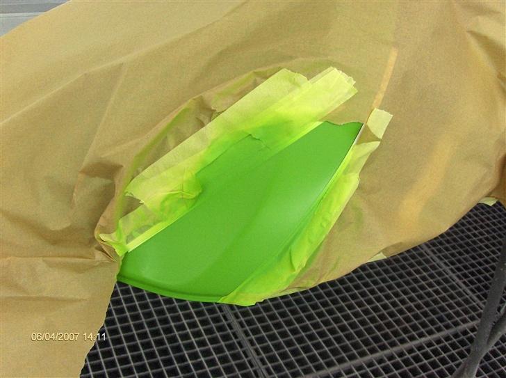 Kawasaki zx6r - en lille rep efter en bukseknap der kom for tæt på:-( billede 7