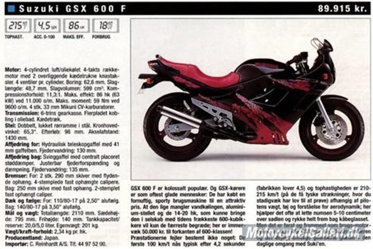 Suzuki gsx 600 f   billede 12