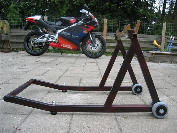 Aprilia RS 125 - SOLGT - - Hjemmelavet mc-løfter, som jeg selv har designet billede 15