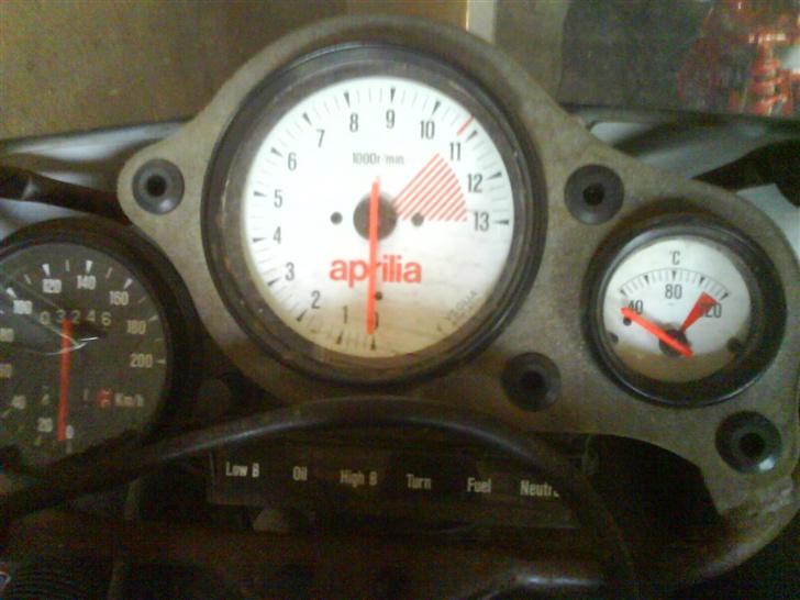 Aprilia AF Sport Pro 125cc - instrumenterne, og de virker :) billede 3