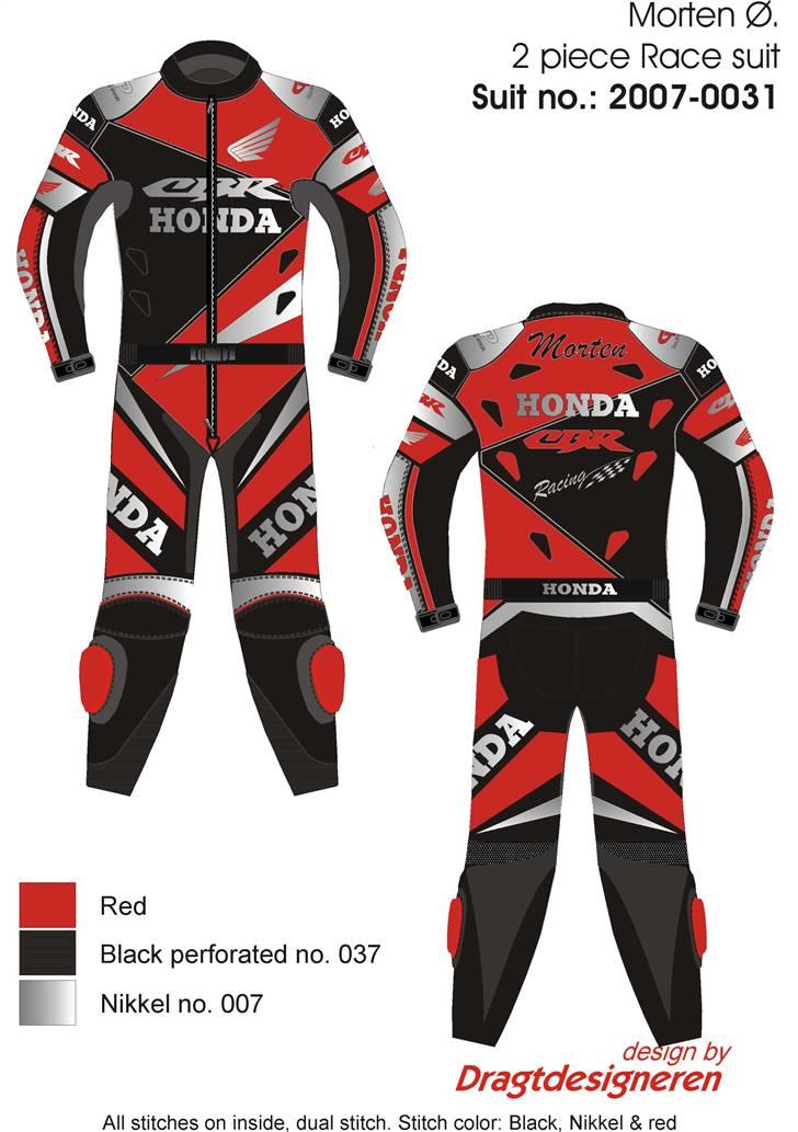 Honda CBR 600 F2 - min nye dragt.. eller den er bestilt.. hvad syntes i??? billede 16