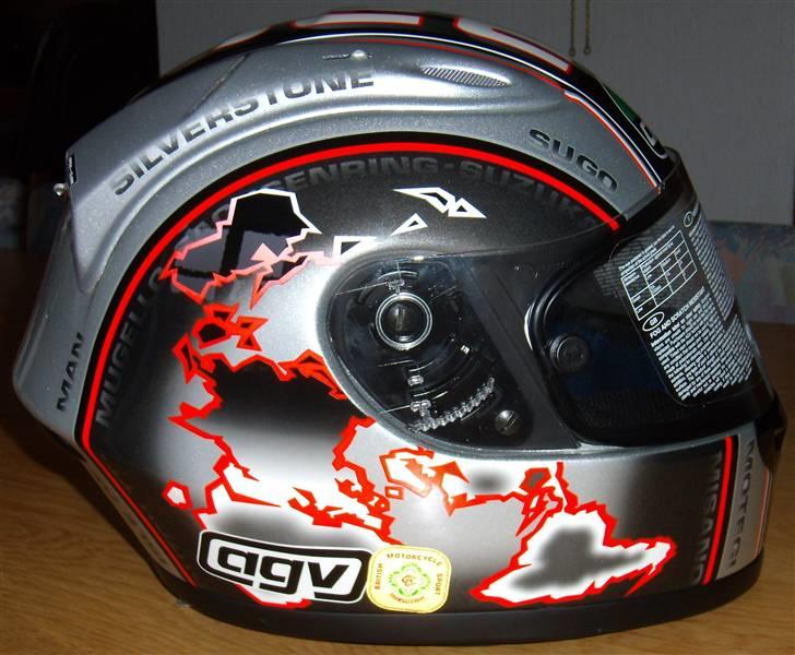 Honda CBR 600 FM - Min hjelm - AGV GP PRO, Racing Red billede 5