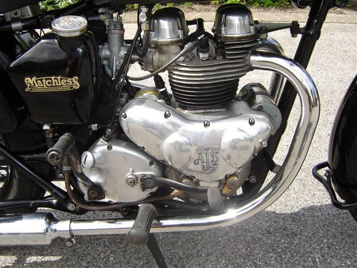 Matchless G9 500  - Påny bleevt pudset. Efter Smedeløbet 2007 var det tiltrængt da det regnede hele dagen billede 9