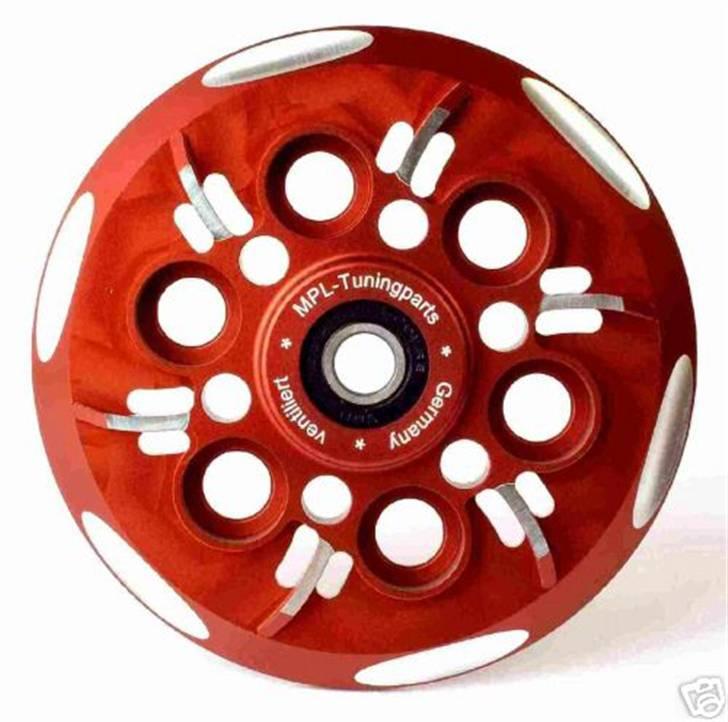 Ducati 999 bip - ER PAA VEJ I POSTEN.   Clutch pr. plate red-silver ventilat  billede 13