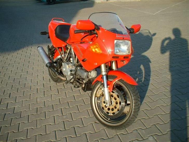 Ducati 750 SuperSport Nuda - Sådan så den ud da jeg hentede den i Tyskland i foråret 07 billede 2