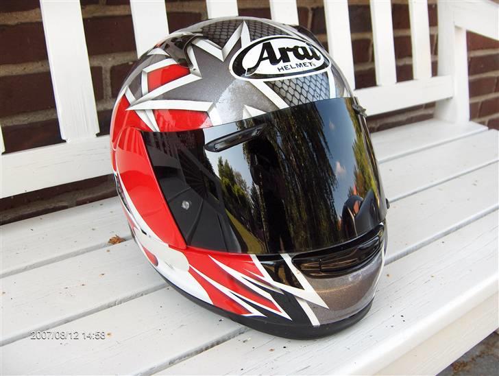 Kawasaki ER-5 - Min Racer-Hat en Arai Viper GT med sort visir. billede 18