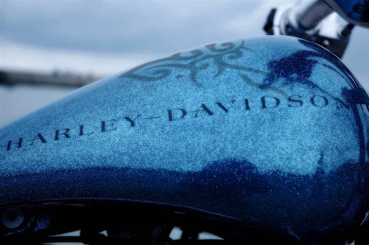 Harley Davidson Sportster xl custom-solgt - Der gik lige lidt leg i det for fotagrafen i foto shop. Det er min tatoo der er på tanken. billede 17