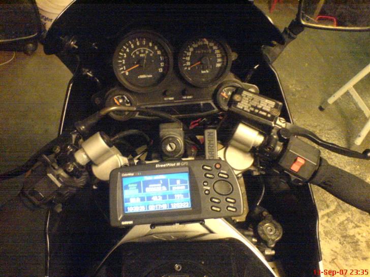 Kawasaki GPz600R/GPZ 600 R/ZX600A Solgt :-( - Garmin Streetpilot monteret. billede 11