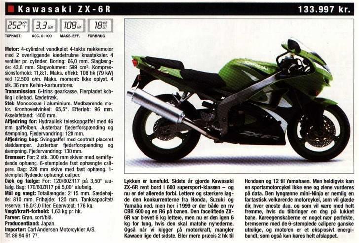 Kawasaki ZX-6R NINJA (Solgt) billede 7