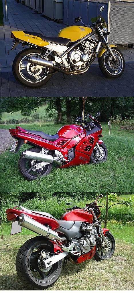 Honda hornet 600 -- *SOLGT* - Tidligere cykler: Øverst min savnede Honda CB-1 400 som er hornets lillebror. I midten suzuki RF900R, en værre satan af et fartjern. Nederst min nuværende hornet... billede 9