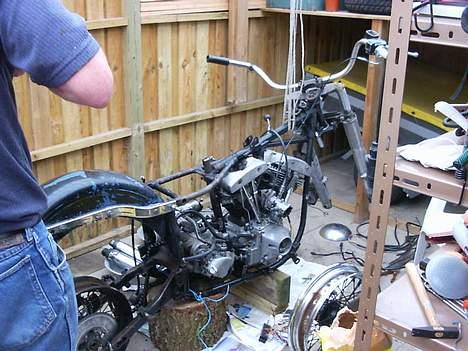 Harley Davidson a FLH police special - projektet tager form billede 1