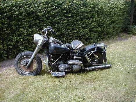 Harley Davidson a FLH police special - det nyindkøbte projekt EFTER højtryksrensning billede 4