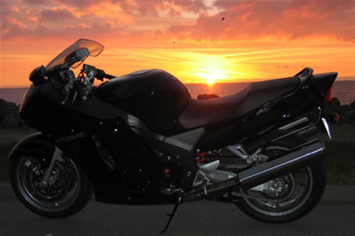 Honda CBR 1100 Super Blackbird - Solnedgang over Ringkøbing Fjord billede 15