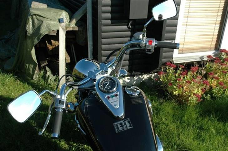 Kawasaki VN800 CLASSIC - Det er skønt at sidde bagved sådanne en bred tank. billede 11