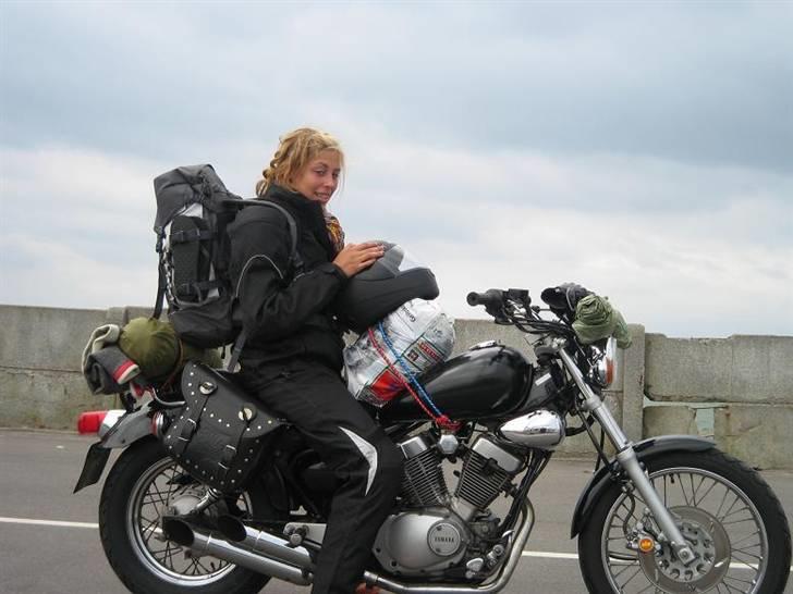 Yamaha XV Virago - Solgt - En tidligere kæreste, med på tur. Pladsen var trang. Jeg skulle også være der! billede 10