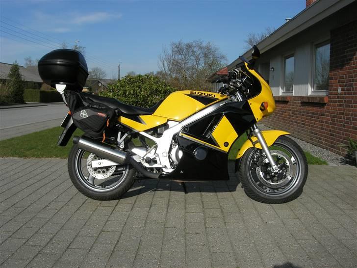 Suzuki Gs 500E (Solgt) - Her er så mine nye sidetasker, tanktaske er også købt. billede 9