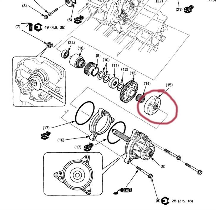 Honda CBR 1000 - LIge lidt i forbindelse med rep af starter. billede 9