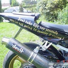 Suzuki gsxr 750 med R1 RØV(SOLGT