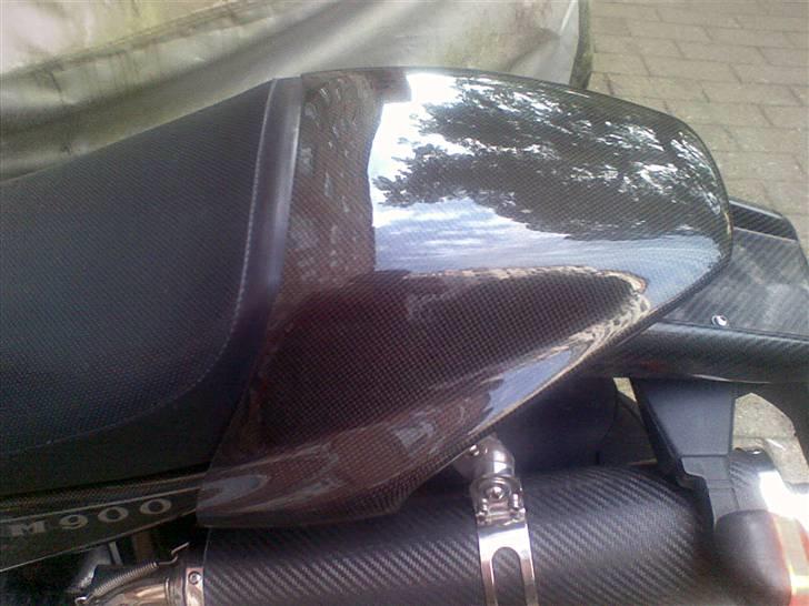 Ducati 900 Monster - (Solgt!) - Ny-lakeret Sædeskal og Sidedæksler i Carbon... billede 7