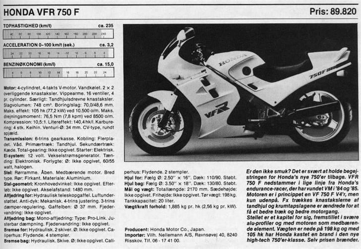 Honda VFR750F *SOLGT* - MC Revy´en 1986 billede 15