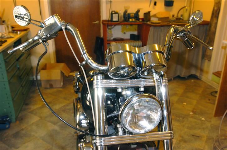 Harley Davidson XLS  - Bred forgaffeløget med 8 cm billede 5