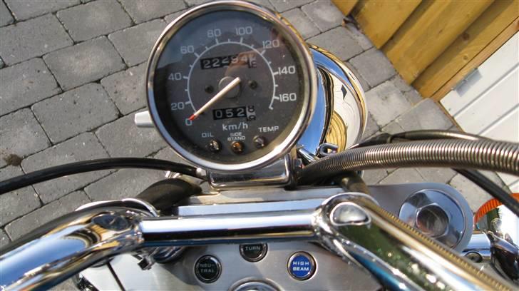 Honda VT 600 Shadow [Solgt] - Klokken går til 170 km/t - det er så nok ned af bakke i medvind... billede 4