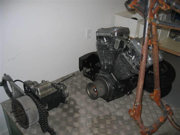 Harley Davidson Shovelhead - Motor er god nok, men ser ikke godt ud endnu billede 2