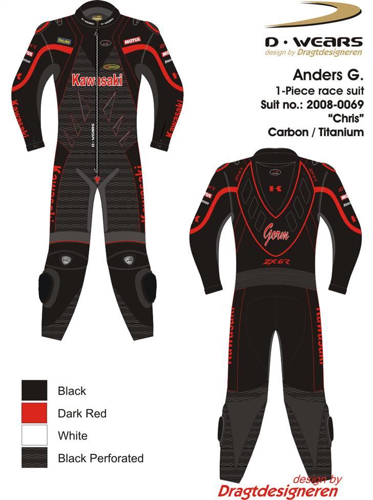 Kawasaki zx6r Solgt - Så blev der bestildt dragt. Tak for lån af design Chris :D billede 2