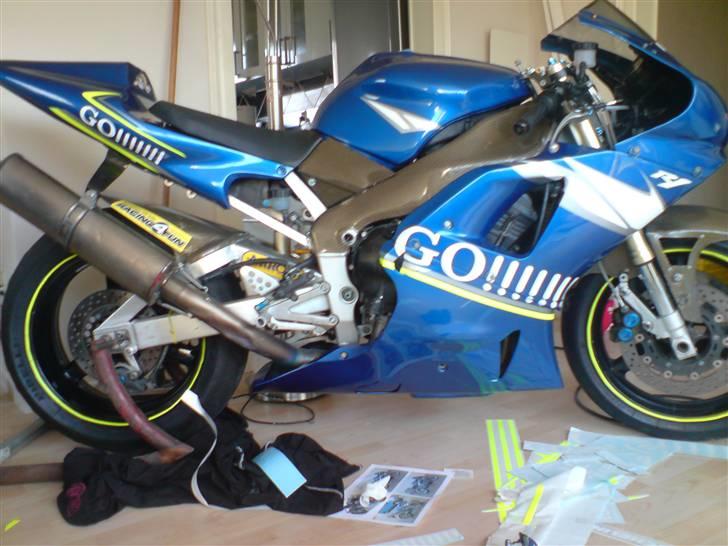 Honda cbr f2 bane mc solgt !!!! - min nye bane ged med lidt maling og klister :o) billede 15