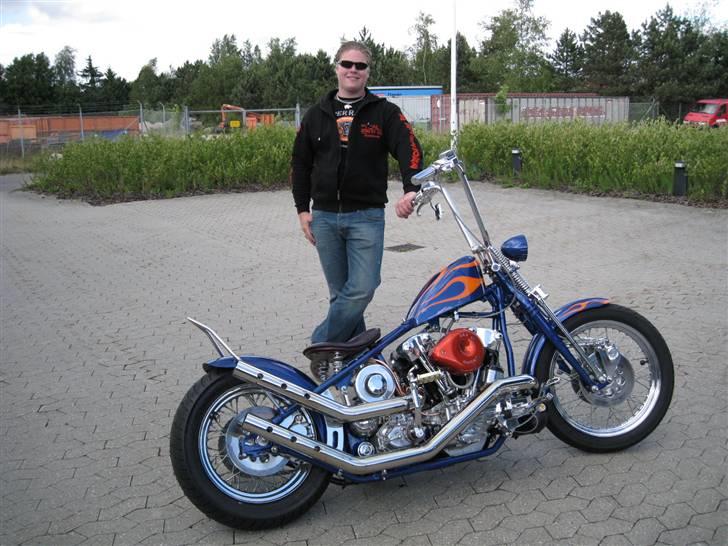 Harley Davidson Chopper (Solgt) - Den stolte ejer efter en vellykket HD dag 2008 billede 18