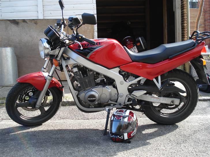 Suzuki GS500e /total skadet/ - venstre side. billede 2