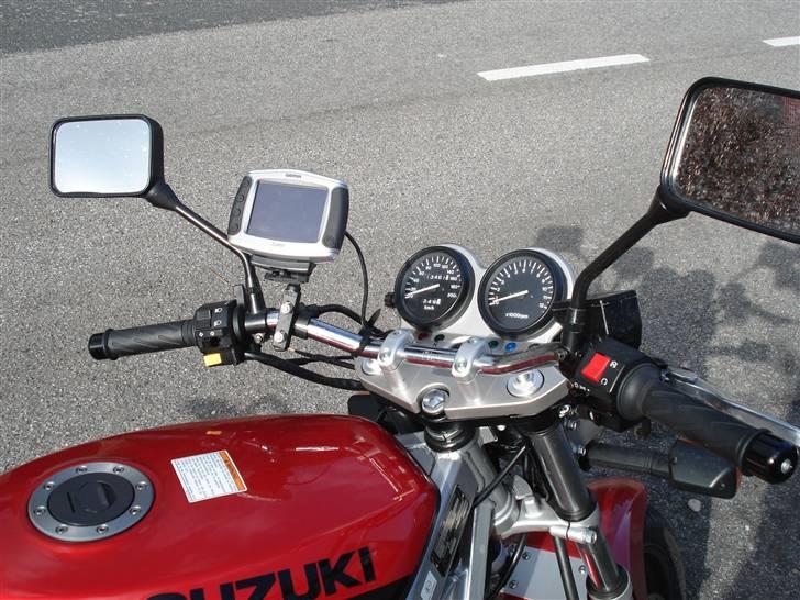 Suzuki GS500e /total skadet/ - se lige min dejlige Garmin Zumo :) billede 6