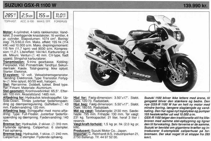 Suzuki gsxr 1100 billede 13