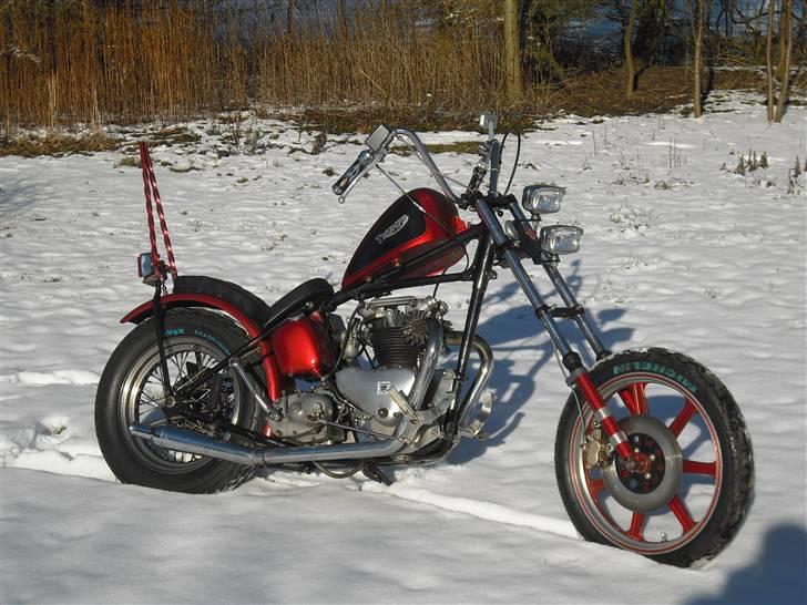 Triumph Speed tvin - ÆGTE CHOPPER. INTET PIMP - INTET DER FYLDER - IKKE EN COSTUM, MEN BARE EN RIGTIG CHOPPER billede 1